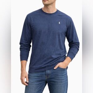 Men's Polo Ralph Lauren Long Sleeve Tshirt Blue w White Pony Size XL